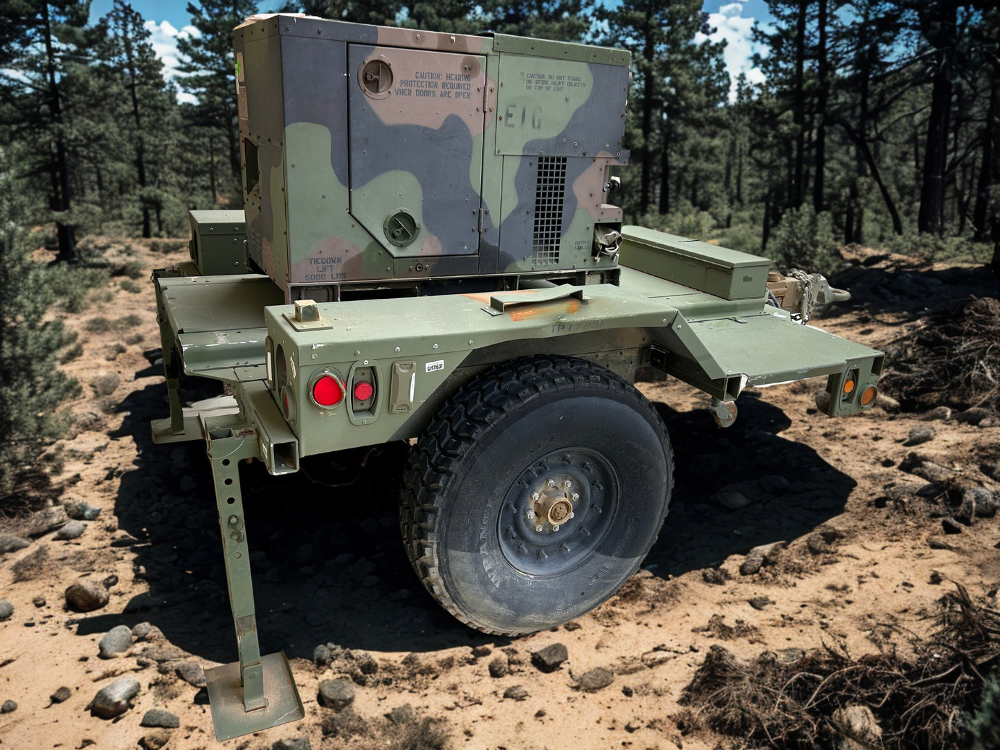 MEP-802A 5kW Military Diesel Generator - Low Hours, Refurbished, Tactical Quiet Gen Set for Off-Grid/Backup Power