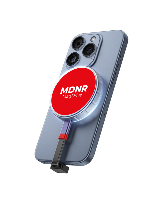 MDNR MagDrive P310 SSD 2 TB with 2230 M.2 NVMe SSD Enclosure, 10Gbps USB 3.2 Gen2, Aluminum Case with MagSafe, ProRes 4K External Storage for iPhone 15/16/17 Pro